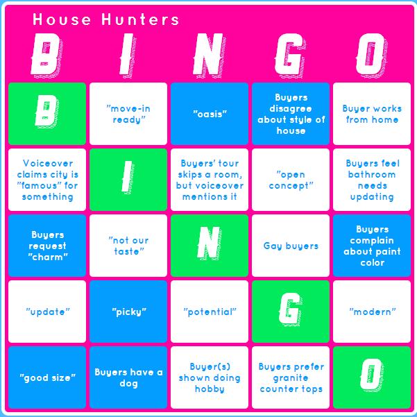 HGTV Bingo